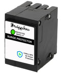 Type BR Whole Panel Circuit Breaker Surge Protective Device Two Pole With 18 KA Surge Current And Two Branch Circuit Spaces Best Bet For Main Panel Protection 1 Pack, front view.