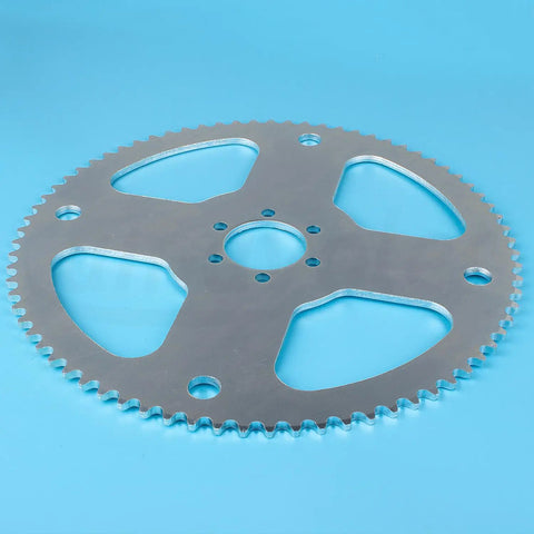 Rear Chain Sprocket 75 Tooth For 35 Chain Heavy Duty Aftermarket Parts Fit CT100U CC100X Baja Motovox and more on blue background