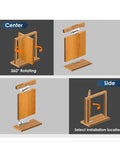 Heavy Duty Door Pivot Hinges For Wood Doors 360 Degree Hidden Door Hinge For Secret Doors Stainless Steel Invisible