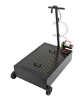 Heavy Duty 20 Gallon Oil Drain Pan With Pump For Garage Shop, Ultra Fast Flow Rate Steel Oil Collector Cart with handle.