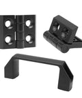 4 Sets 2020 90mm T Slot Door Handles And 20 Series Pivot Hinges For Aluminum Profiles Extrusion Hardware Kit With Nuts