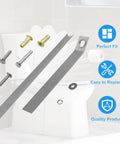 Toilet Seat Anchor Kit With Replacement Bolts And Screws For Toilet Seats Compatible With K 84999 K 3386 K 3393 K 3398 K 3564 K 14338 K 3607 Durable Metal Hardware With Enhanced Abrasion And Rust Resistance Suitable For One Piece And Standard Toilets showcasing components.