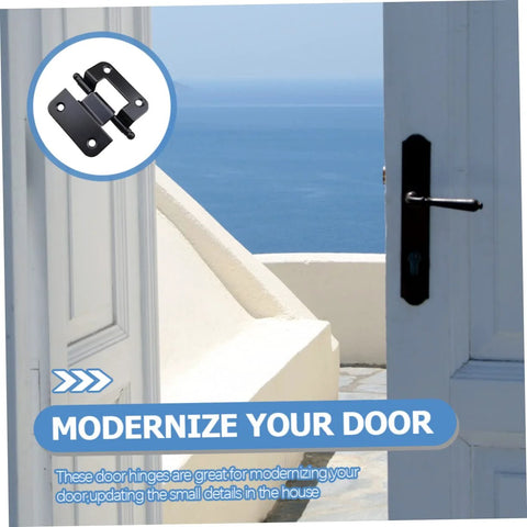 Six pack self closing cabinet hinges for door modernization.