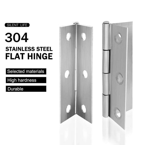 10-pack Amazon flat door hinges, 304 stainless steel, 2.15 x 1.3 in for furniture
