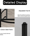 Heavy Duty Metal Table Base 100cm Foldable Desk Legs with adjustable foot design and thick carbon steel frame detail