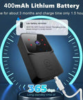 Wireless Doorbell With Camera 150M Range Indoor Receiver Smart Doorbell Cam With Two Way Talk Real Time Alerts Night Vision Works With 2.4G WiFi Ideal For Home Office Or Hotel Black showing charging capability with 400mAh battery.