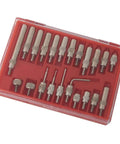 22 Piece Dial Connector Contact Points Set For Dial Test Indicator Thread Tips Stainless Steel Standard Thread Pro Grade