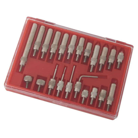 22 Piece Dial Connector Contact Points Set For Dial Test Indicator Thread Tips Stainless Steel Standard Thread Pro Grade