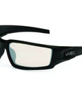 Work Ready Safety Glasses With Black Frame And SCT Reflect 50 Lens Anti Scratch Hardcoat And Anti Fog Coating For Clear Vision In Sun Or Low Light Tasks A Great All Day Eye Protection Choice Model S2943, side view