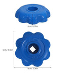 Set Of 4 Beefy And Rugged Heavy Duty Aluminum Alloy Hand Wheel Valve Control Handles for Gas Cylinder Valves, blue hexagonal grip