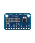 Close-up of a 3 Pack ADS1115 16 Bit 4 Channel I2C Analog To Digital Converter Module With Programmable Gain Amplifier for Arduino and Raspberry Pi.