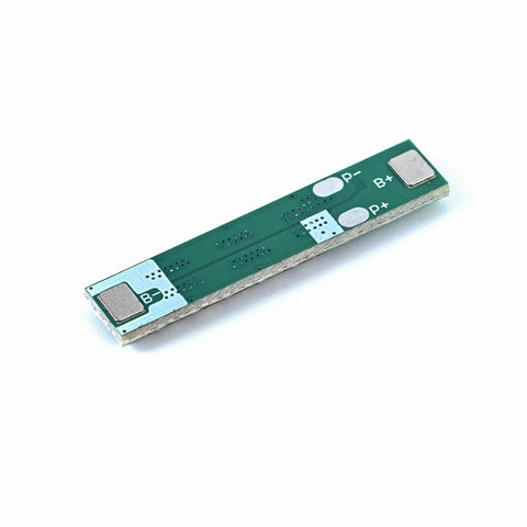 Absolute Knockout 1S 15A 3.7V Li Ion Battery Protection Board on white background, compact size, designed for 18650 cells.