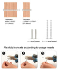 Diagram showing adjustable screws for Five Pack Matte Black Modern Cabinet Pulls 3.75 Inch Hole Center 96mm