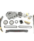 Premium Timing Chain Kit With Water And Oil Pump Perfect Fit For Nissan Frontier Pathfinder Xterra 4.0L V6 Engine 2005-2010 Durable Alloy Build, parts laid out