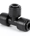 No Hassle Quick Connect Drip Irrigation Tee Fittings For 1/4 Inch Tubing, 32 Pieces Push To Fit Leak Free Drip Line T Connectors