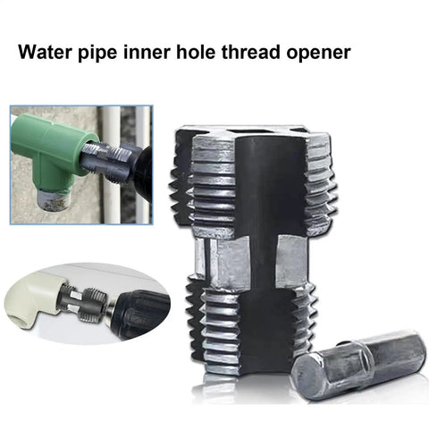 Heavy Duty Pipe Internal Threader Tool Built With Beefy Steel For Quick No Nonsense Threading Jobs That Delivers Pro Level Toughness, showing threaded design.