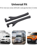 Universal Pu Leather Car Seat Gap Filler 2 Pack Console Crevice Blocker compatible with cars, trucks, SUVs under 2.3 inches.