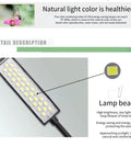 Solid 30LED Gooseneck Work Lamp With Heavy Duty Magnetic Base Gives Flicker Free Glow illuminating lamp beads for even light.