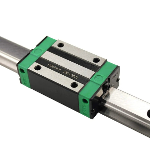 High Precision Stainless Steel Linear Guide Rail Set For CNC Machines And 3D Printers HGH20CA HGW20CC Compatible Top Notch Smooth Glide For Rail Motion System And Automated Equipment Durable Slider Guide Rails. HGH20CA block on stainless steel rail