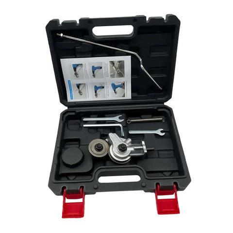 Double Head Sheet Metal Nibbler Drill Attachment For Iron And White Sheet Metal in Style B Plastic Box, open tool kit view