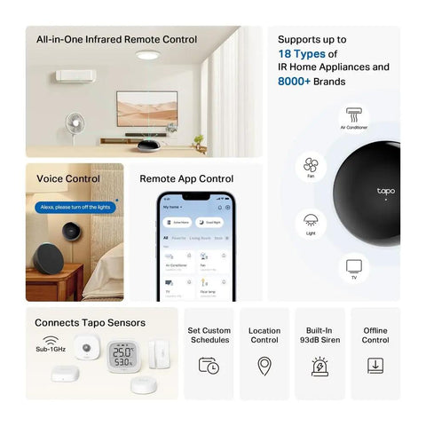 Smart IR And IoT Hub With Chime Universal Remote For TVs, ACs, Fans, Matter Certified, 8,000 Plus Infrared Brands, Voice Or App Control