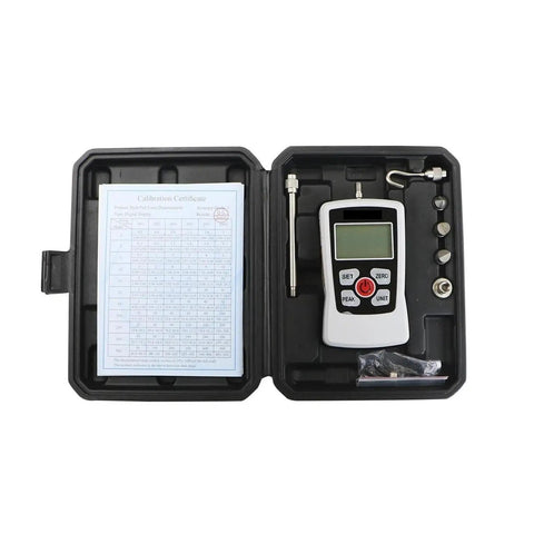 Dead Nuts Digital Hardness Tester And Push Pull Gauge Meter Featuring Auto Backlight And Sharp Buzzer Converts N Kg Lb Oz Units in case