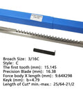 Heavy Duty HSS Keyway Broach For CNC Machines In Inch Size 3 To 16 C With Shim Universal Broaching Cutter displayed in packaging with specs