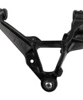 Front Six Piece Suspension Kit With Control Arms Ball Joints And Sway Bar End Links For 2011 To 2019 Chevrolet Silverado 2500 Hd control arm in black steel.