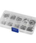 100 160 200 Piece External Retaining Rings Kit With C Clip Washers And Internal Circlips Carbon Steel M6 To M25 Assortment