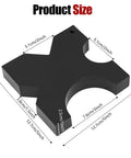 Two Pack Arbor Press Plate Set For 20 Ton And 32 Ton Hydraulic Shop Presses Beefy Heavy Duty 1 Inch Thick iron plate dimensions