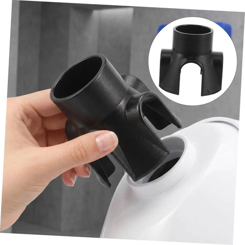 Universal Facial Steamer Nozzle Mount Base Replacement Part With Pro Grade Mist Distribution And Limescale Prevention For Salon Esthetician Machines Plastic Holder, black plastic holder