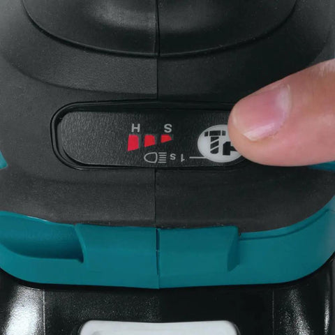 Close-up of speed control on Beefy 18V Brushless Cordless Impact Wrench Half-Inch Square-Drive Tool Only With 740 Ft-Lbs Fastening Torque
