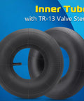 13 By 5.00-6 Inner Tube With TR-13 Straight Valve for Lawn Mowers, Wheelbarrows, Hand Trucks, Go Karts, and More