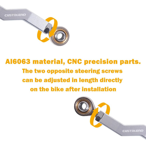 Extended Brake Shift Lever Kit With Linkage For 2018 And Up M8 Harley Softail Low Rider S And Street Bob, Al6063 aluminum