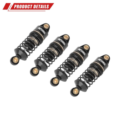 1/12 Scale Losi RC On Road Shock Absorber Set Front And Rear Upgrades With Threaded Collars And Springs Beefed Up Alloy 7075 Aluminum