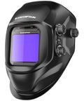 Auto Darkening Welding Helmet With Huge 3.94 By 3.66 Inch Viewing Screen True Color Hood Four Arc Sensors Solar Powered