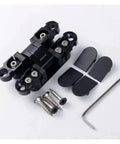 Chrome Adjustable Concealed Invisible Cabinet Hinge HES3D70 set with screws and allen key