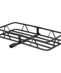 Heavy Duty Cargo Basket Hitch Carrier for SUV and Truck, 500 lb capacity, tubular steel, 46.5 x 17.5 x 5.5 inch, side view