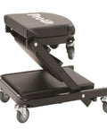 Pro Lift C-9100 Black 40 Inch Foldable Hydraulic Repair Creeper With Padded Seat And Headers, heavy duty steel frame with wheels