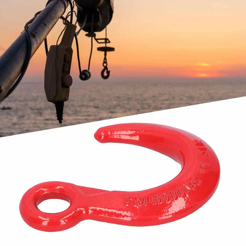 2 Pack Large Opening Lifting Hooks Built Tough For 6500 Lbs Load Bearing Beefy Alloy Steel Crane Hooks with sunset background