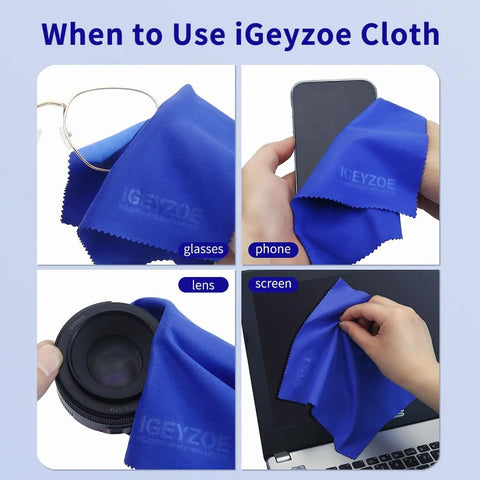 Blue microfiber glasses cleaning cloth, 20-pack, reusable
Blue microfiber cleaning cloth wiping smartphone screen, 20-pack
Blue microfiber cleaning cloth for camera lens, 20-pack
Blue microfiber cleaning cloth cleaning laptop screen, 20-pack