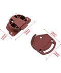 4 Sets Plastic Sliding Door Wheels for Wardrobes, Cabinets, and Drawers Brown Nylon Gliding Gears for Easy Furniture Doors