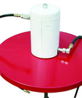 Pump Assembly With Drum Cover For 400 Lb 55 Gallon Drums, 50 To 1 Double Acting High Pressure Unit Delivers 80 Cu In Per Min At 100 PSI