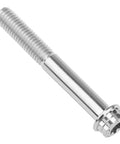 Titanium flange bolt with 12-point head, M8 thread, 80mm length