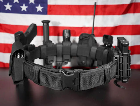 Heavy Duty 2 Inch Duty Belt For Law Enforcement With Outer And Inner Belt System Belt Keepers Ready To Roll Police Belt Setup