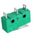 4 Pack KW4-3Z-3 Micro Limit Switch SPDT NO NC With 3 Terminals Momentary Short Straight Lever Green for Precision Control