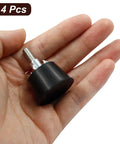 1.2 Inch M6 Threaded Adjustable Furniture Leveling Feet Set Four Pack Screw In Levelers shown in hand for scale
