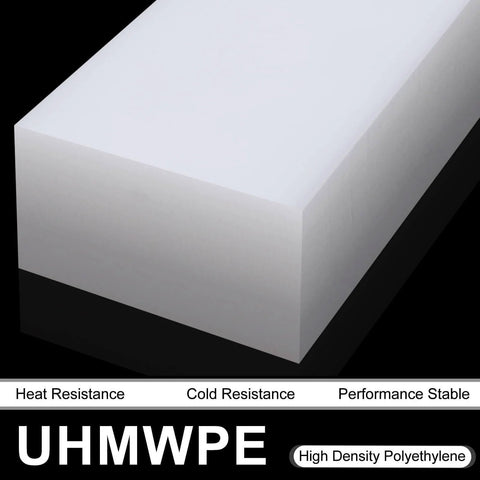 Ultra High Molecular Weight Polyethylene Tapping Block 3 By 6 By 2 Inch For Machining, DIY, Home Improvement Boss Grade, Heavy Duty