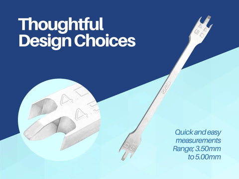 Pro Grade Dental Orthodontic Bracket Height Gauge For Precise Placement And Alignment,.022 Inch Positioning Tool with marked ends