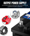 12V Top Post Battery Terminal Kit 2 Pack With 3 Way Quick Release Connectors For Car Cables Copper Tin Plated Positive And Negative Poles Auto Accessories